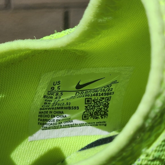 NEW Origin.Nike Pole Vault Elite Track Shoes YES SPIKES DR9926-700 Size 9.5 Volt - Picture 9 of 12